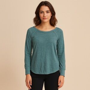 Women's Teal Long Sleeve Top